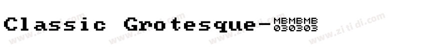 Classic Grotesque字体转换